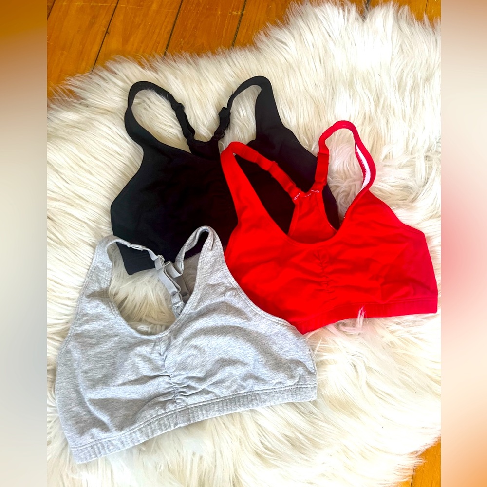 3 Fruit of the loom bralettes